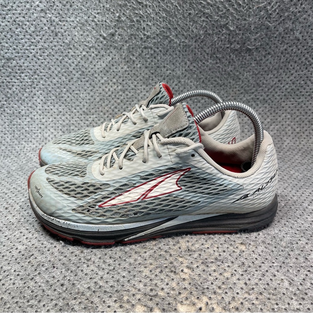 Altra Men's Light Gray and Red Road Running Shoes